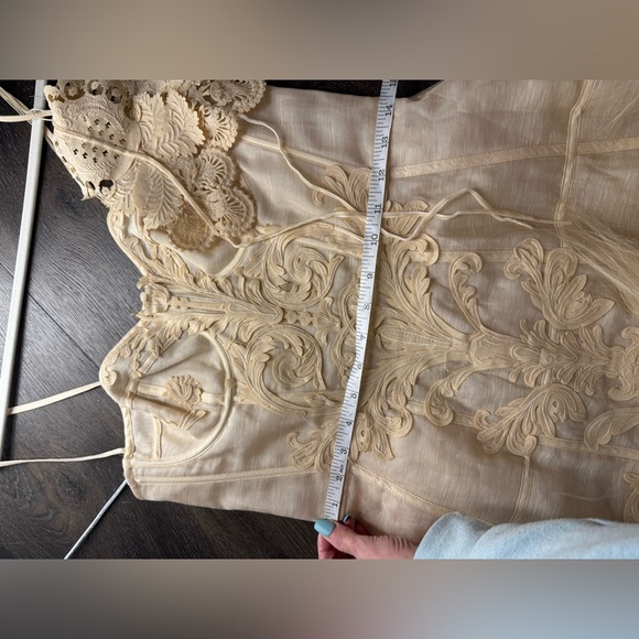 Zimmerman rebellion corset , beige Cream Lace Dress size 2 medium - Picture 9 of 10